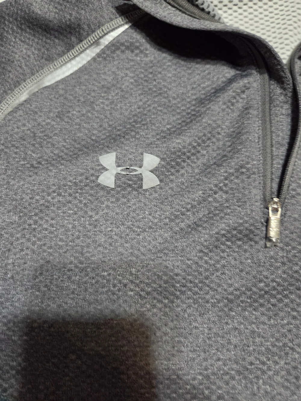 Under Armour Men’s Size L U.S. Army 1/4 Zip Pullover Grey Loose Fit Activewear